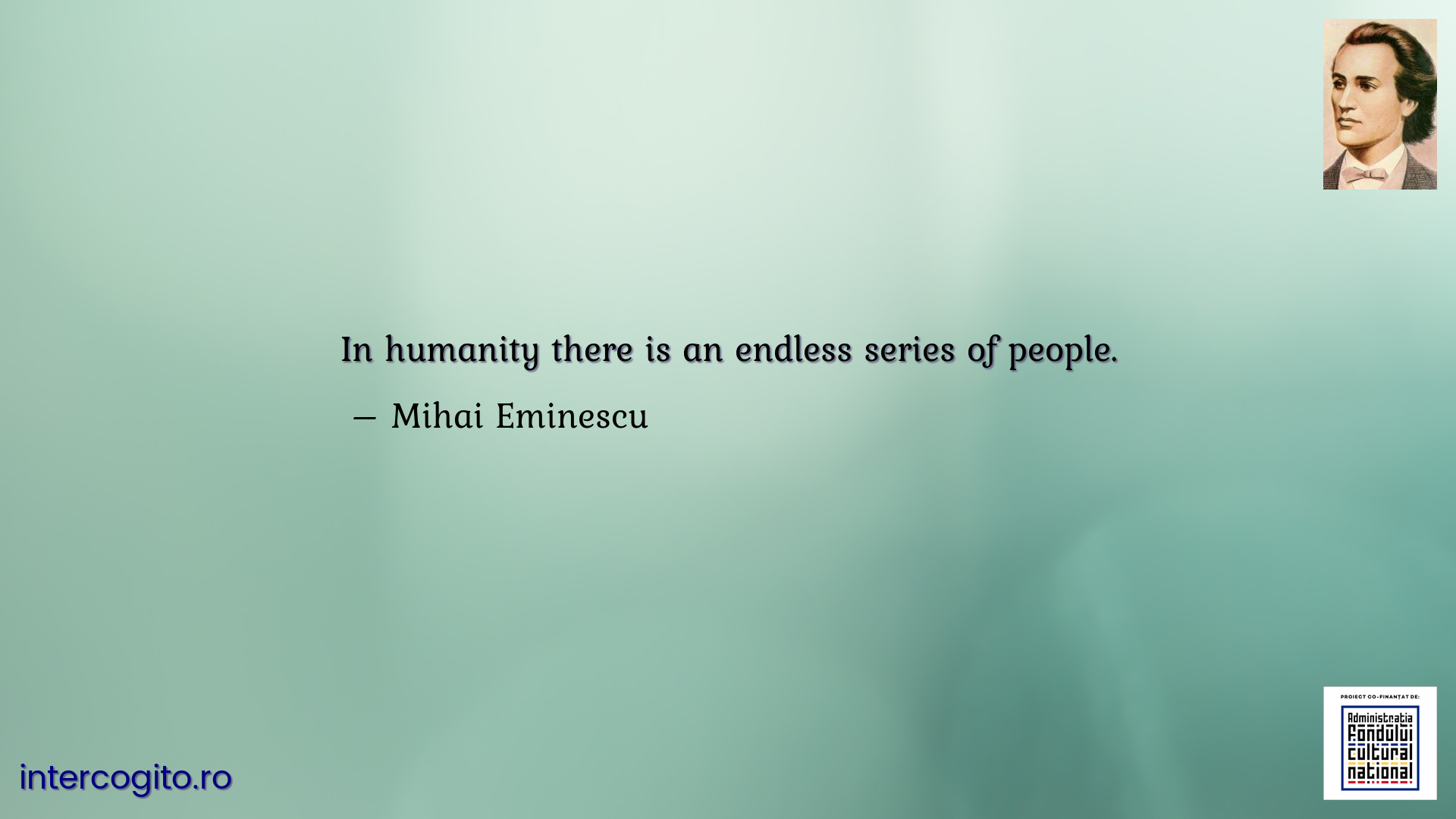 In humanity there is an endless series of people.