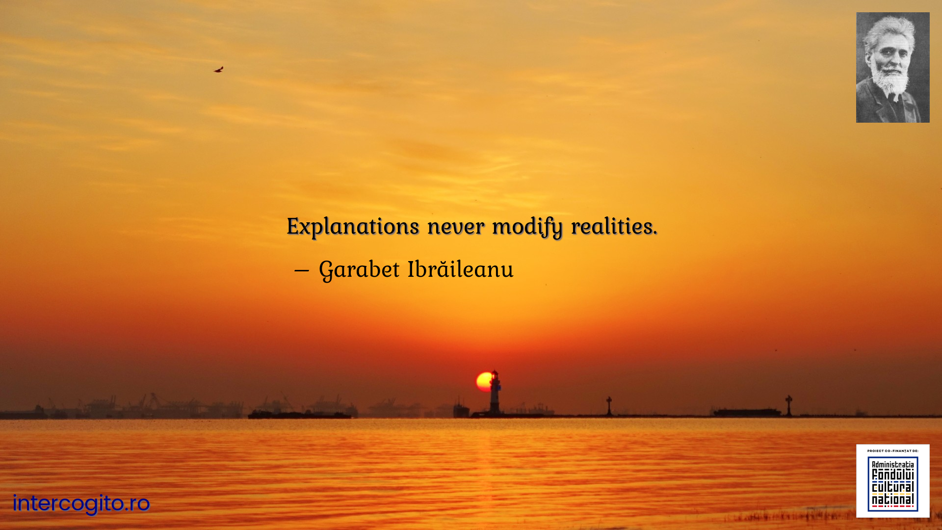 Explanations never modify realities.