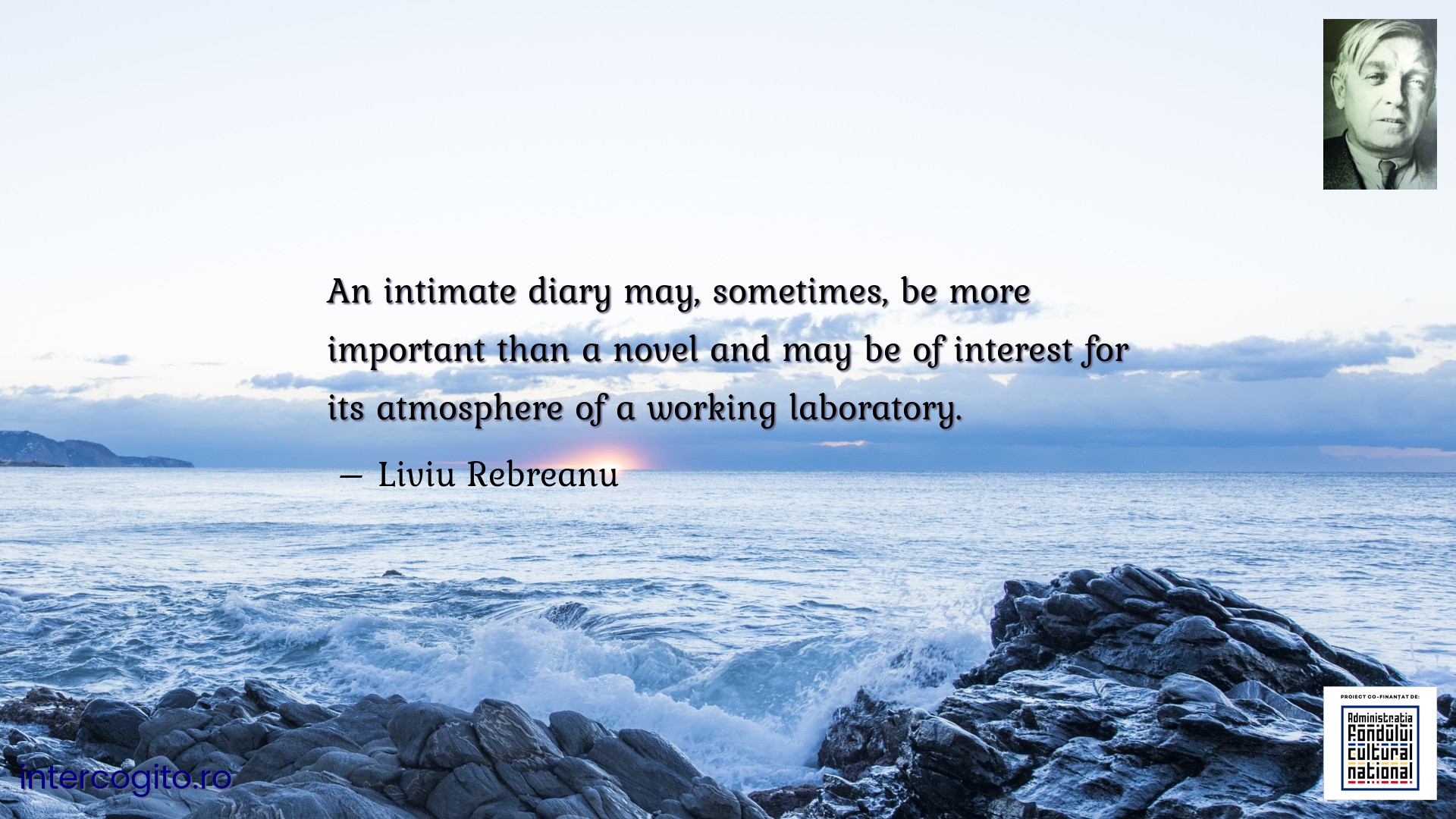 An intimate diary may, sometimes, be more important than a novel and may be of interest for its atmosphere of a working laboratory.