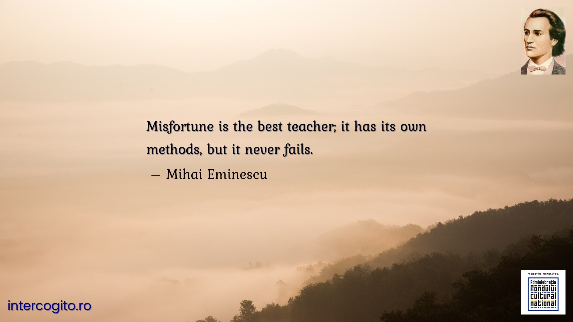Misfortune is the best teacher; it has its own methods, but it never fails.