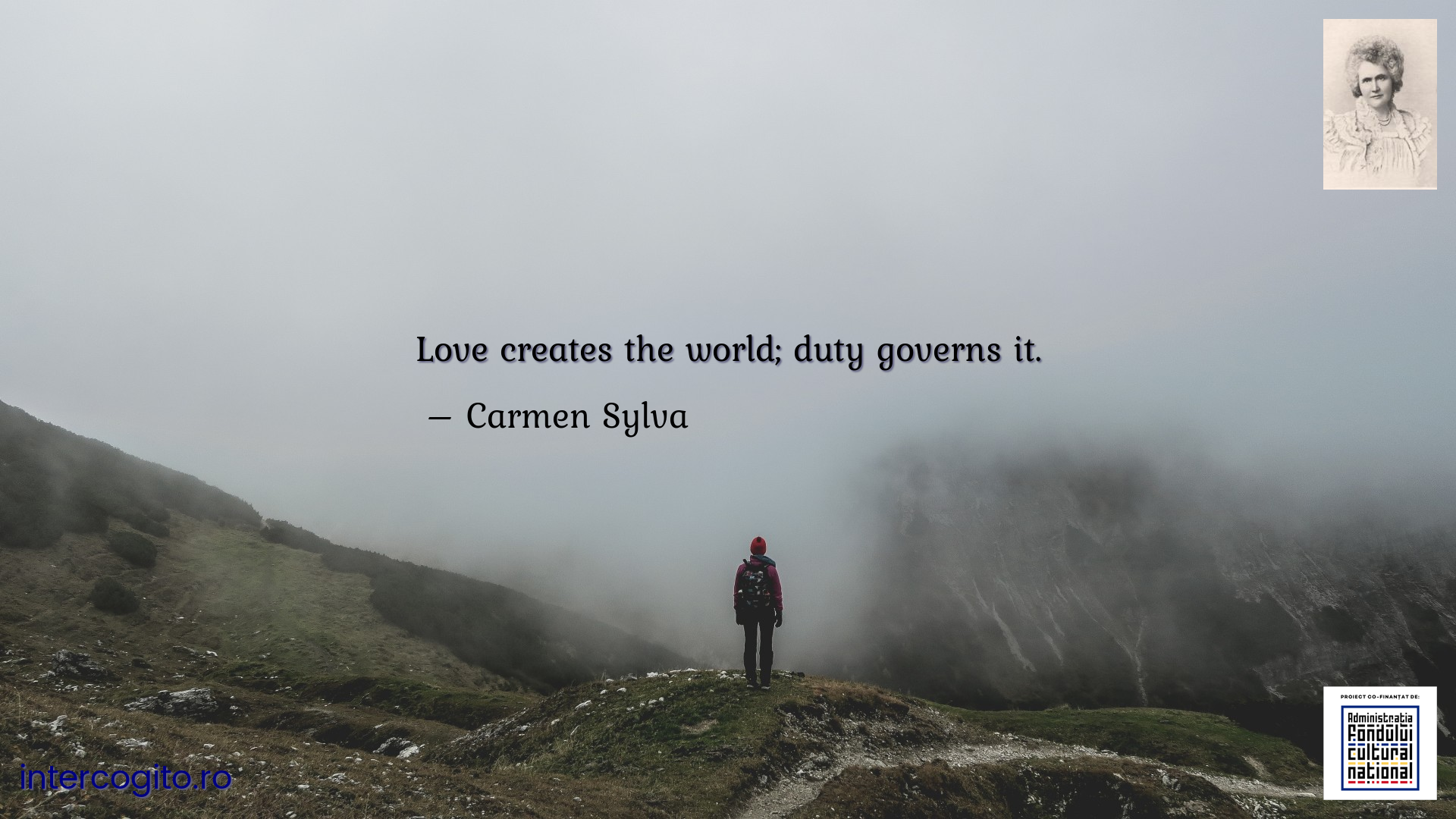 Love creates the world; duty governs it.