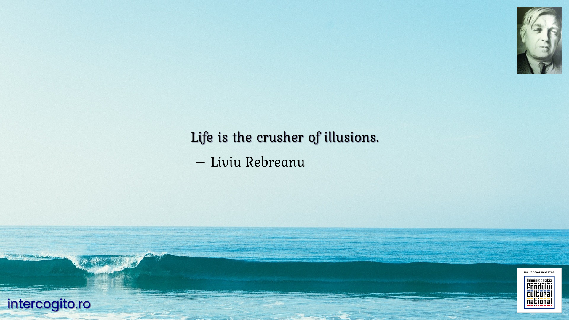 Life is the crusher of illusions.