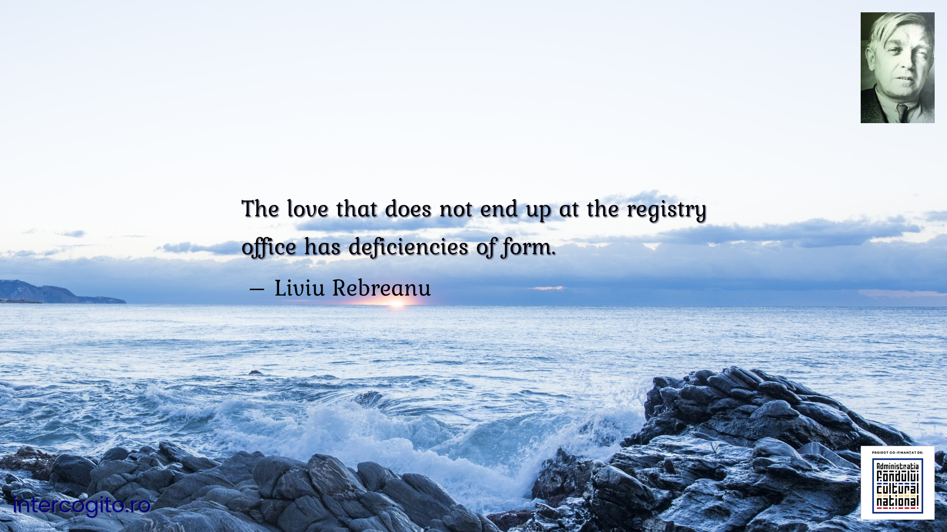 The love that does not end up at the registry office has deficiencies of form.