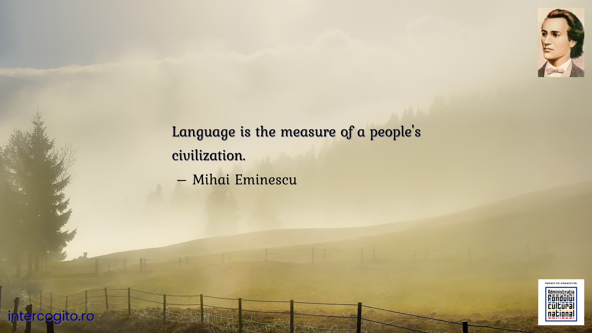 Language is the measure of a people's civilization.
