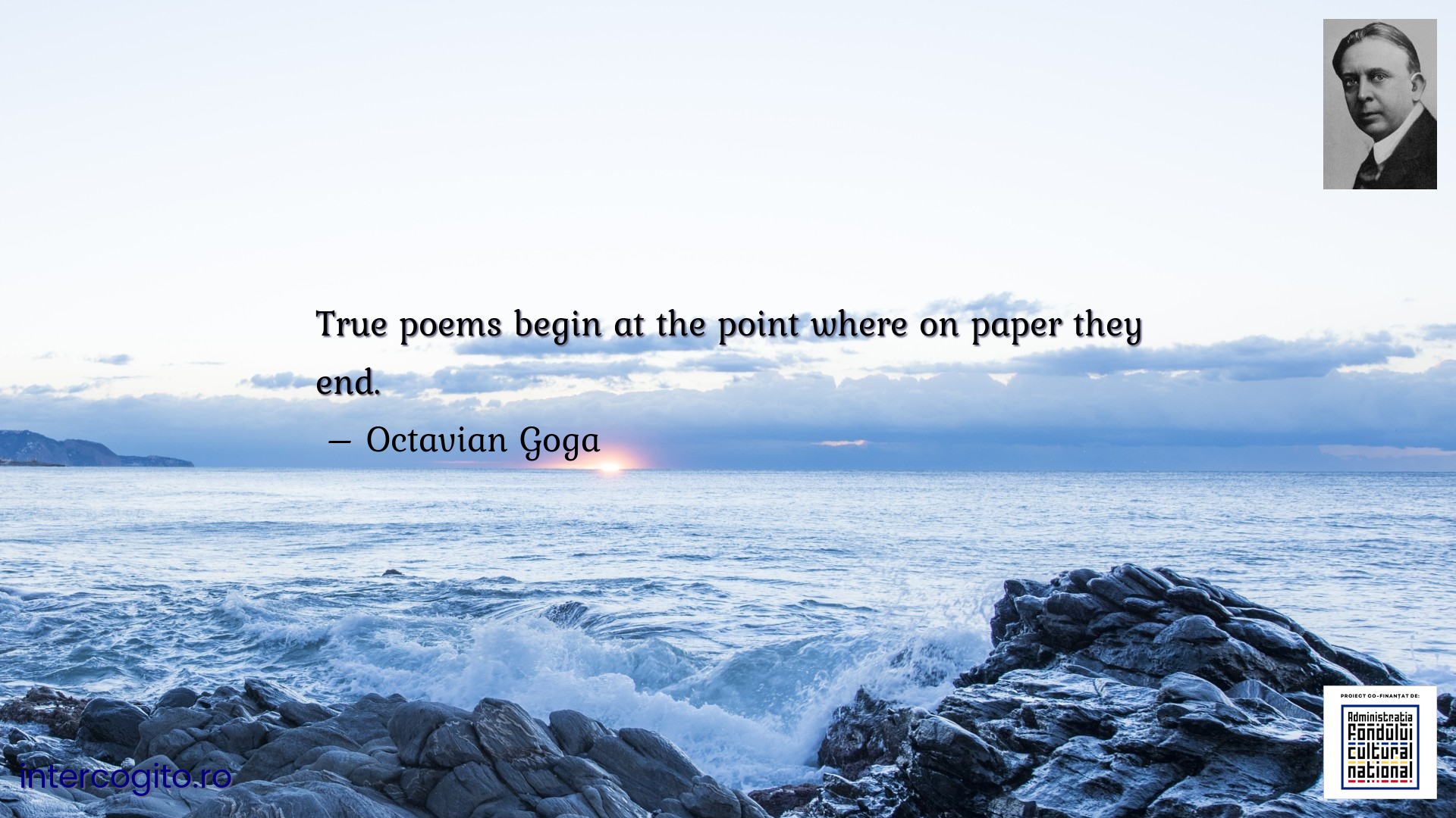 True poems begin at the point where on paper they end.