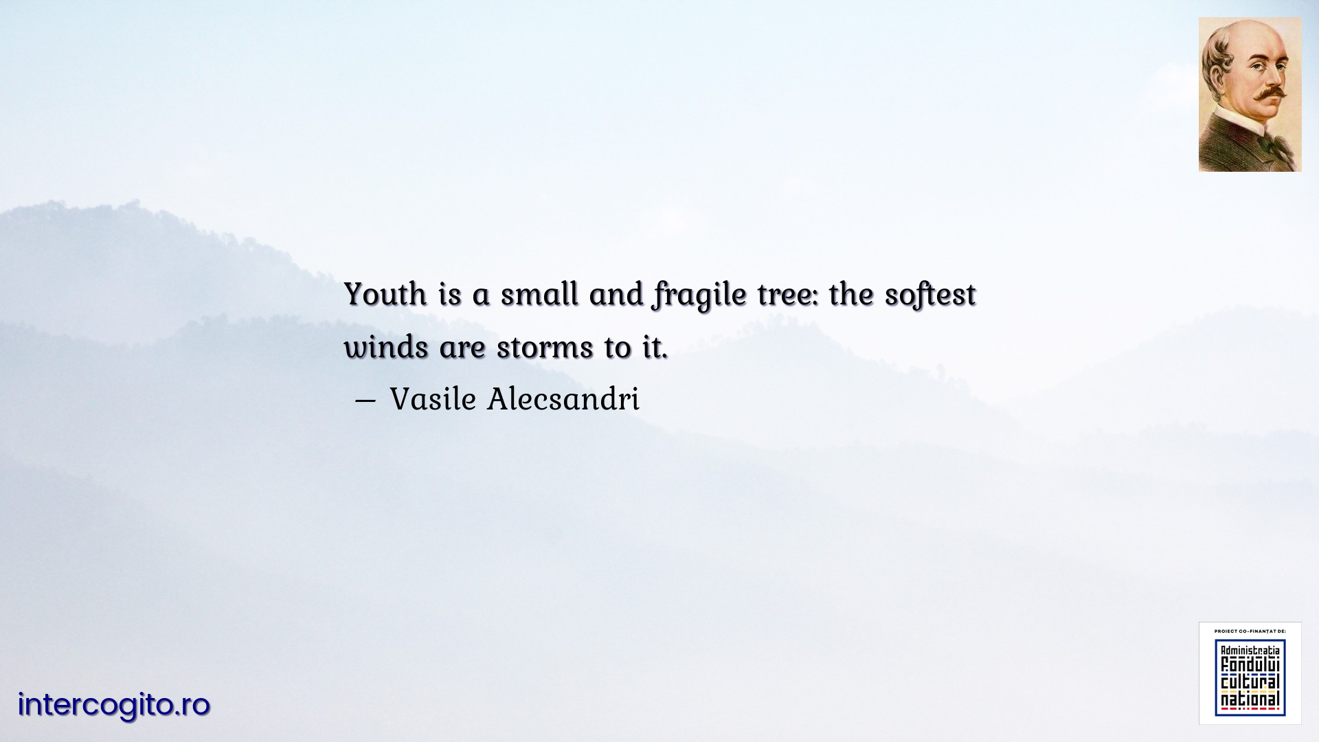 Youth is a small and fragile tree: the softest winds are storms to it.
