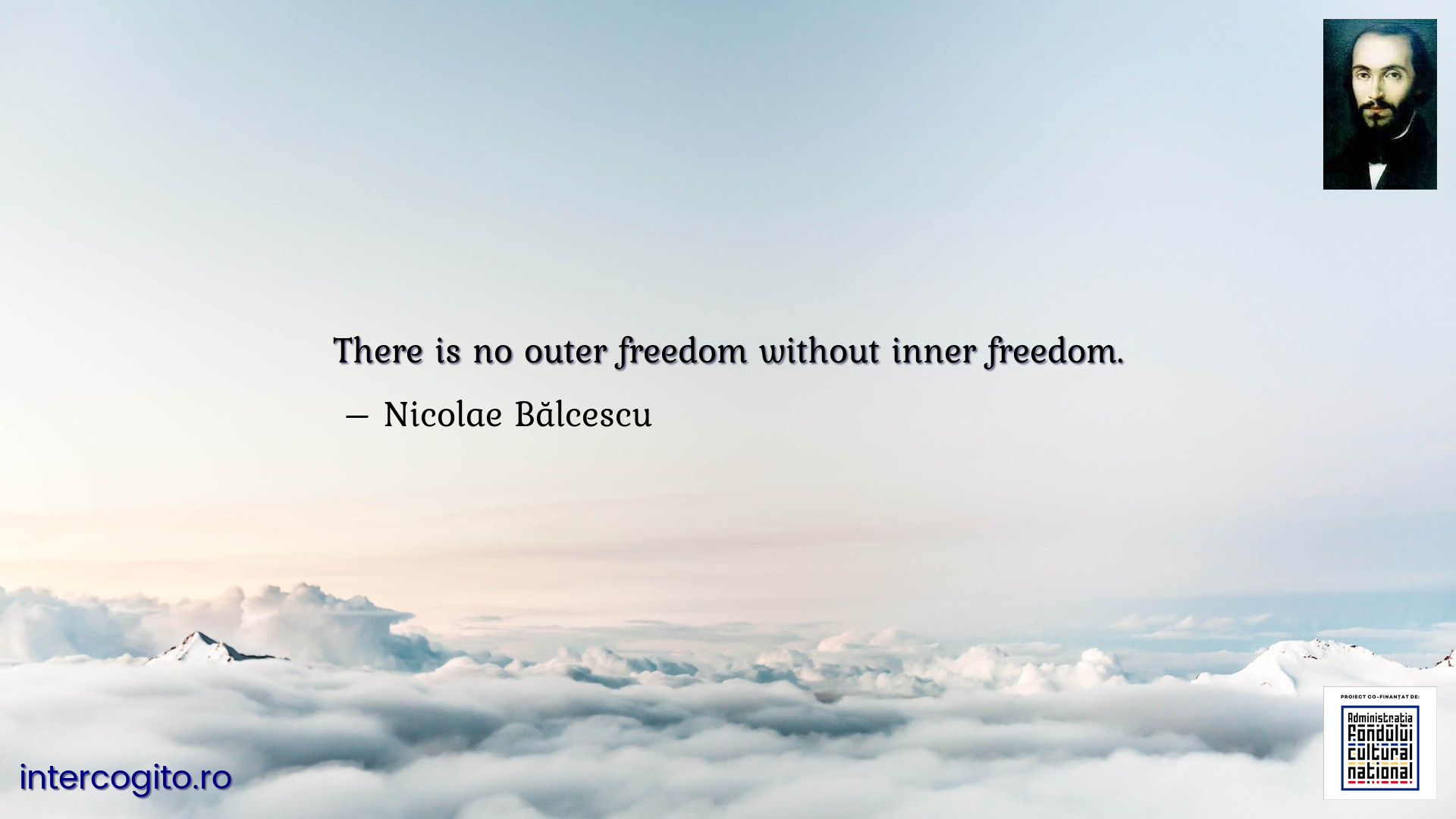 There is no outer freedom without inner freedom.