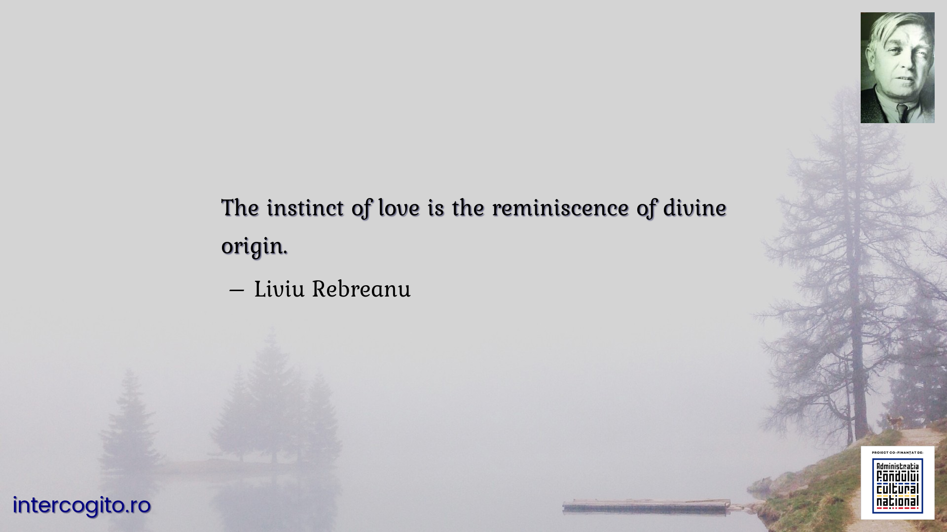 The instinct of love is the reminiscence of divine origin.