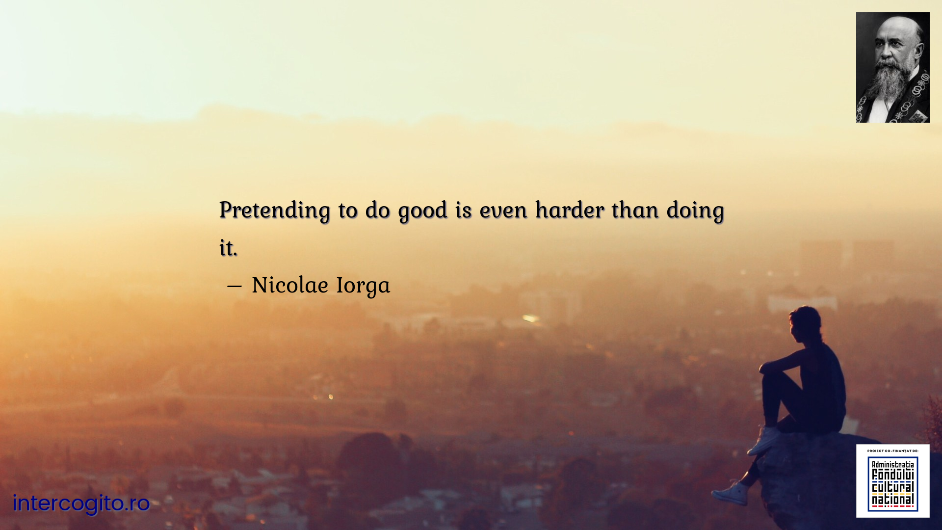 Pretending to do good is even harder than doing it.